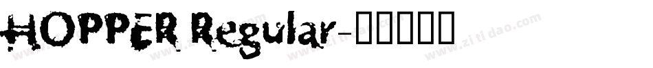 HOPPER Regular字体转换
